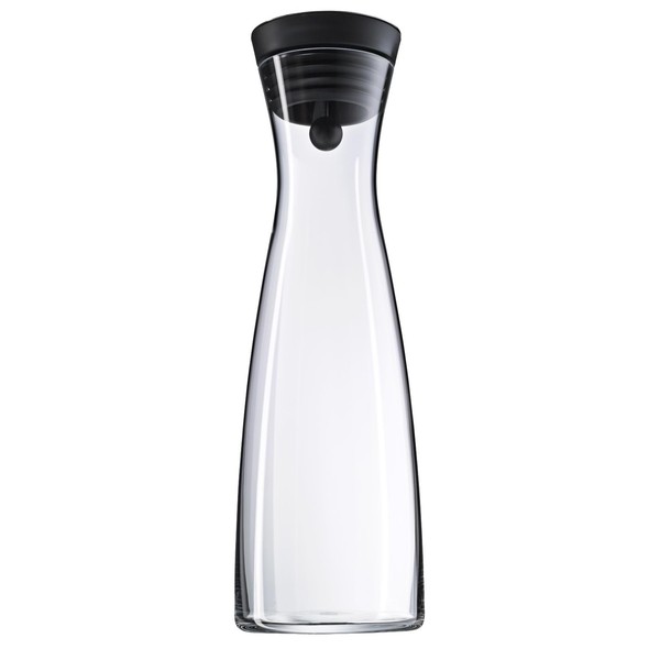 WMF Basic Wasserkaraffe 1,5 L, Glaskaraffe Mit Deckel 1,5 L, Silikondeckel, Clos-image