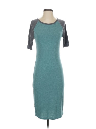 Robe Femme LuLaRoe Taille L - Motif Géométrique Vert Et Rose, Occasion Très Bon état