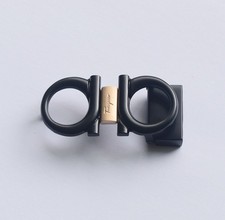 Ferragamo Black Gancini belt buckle Men's belt buckle For 1.38"/W Leather Belt