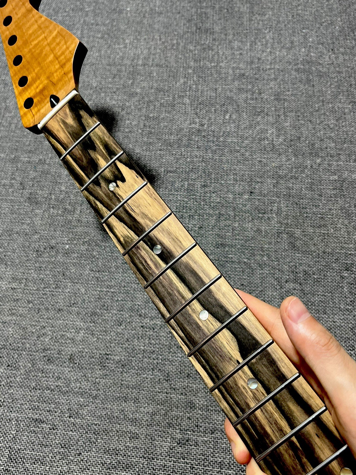 Tastiera in Ebano Inox per Chitarra Elettrica 22 Fret foto 3