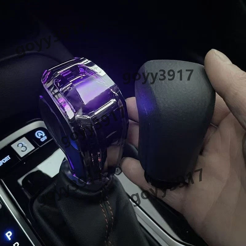 Manija de perilla de cambio de marchas de cristal para coche con luz LED para Toyota Camry Corolla RAV4 Foto 2 de 4