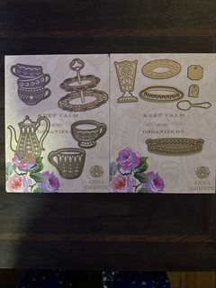 Anna Griffin Tea Party Cut & Emboss Dies AG 934 With Magnetic Sheets Cardmaking