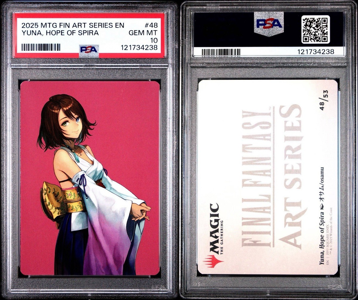 MAGIC THE GATHERING FINAL FANTASY ART SERIES YUNA, HOPE OF SPIRA