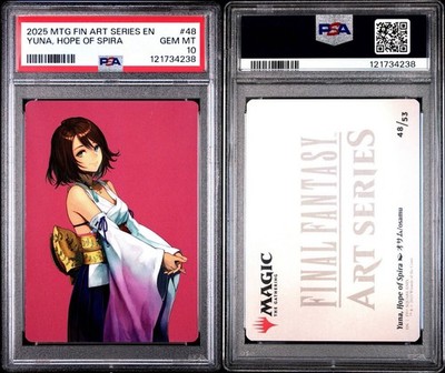 MAGIC THE GATHERING FINAL FANTASY ART SERIES YUNA, HOPE OF SPIRA
