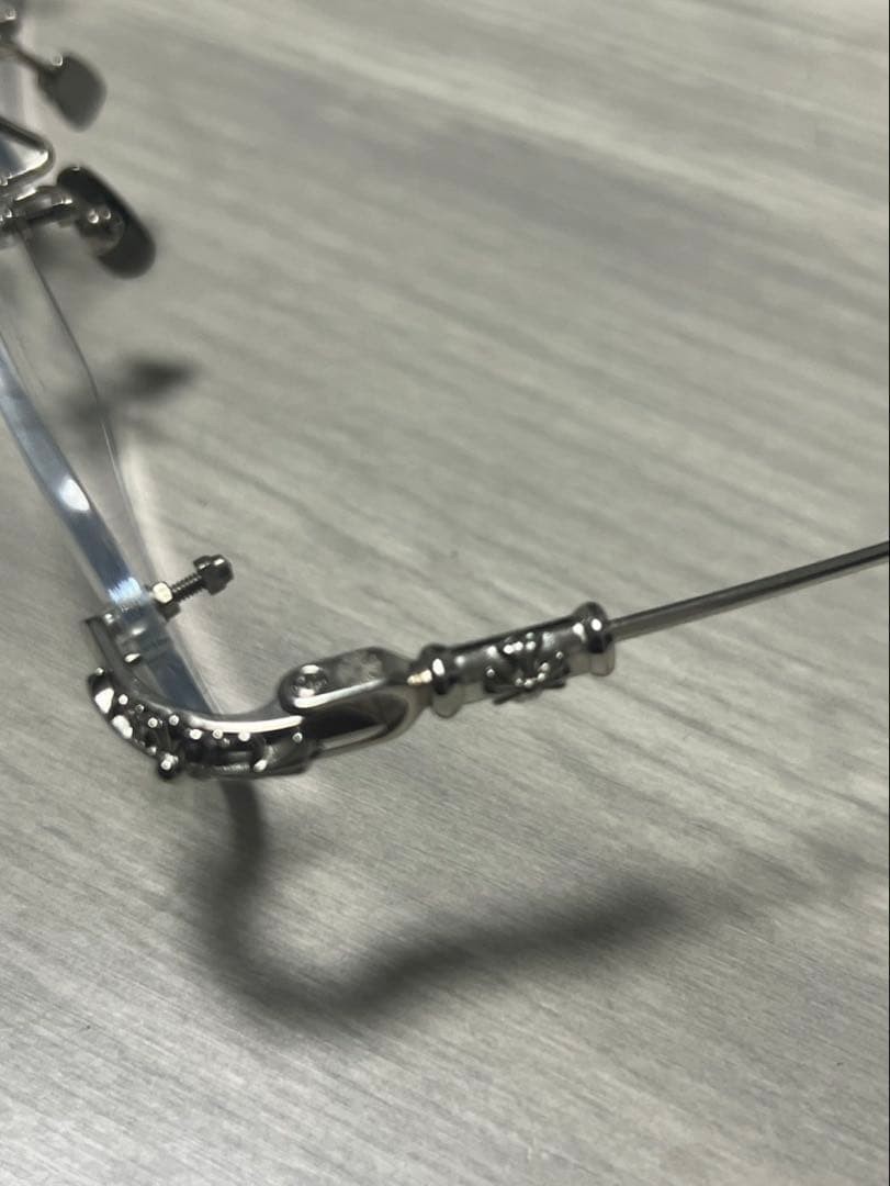 Chrome Hearts Rimless Sunglasses Corrective New Unisex Accessories thumbnail 3