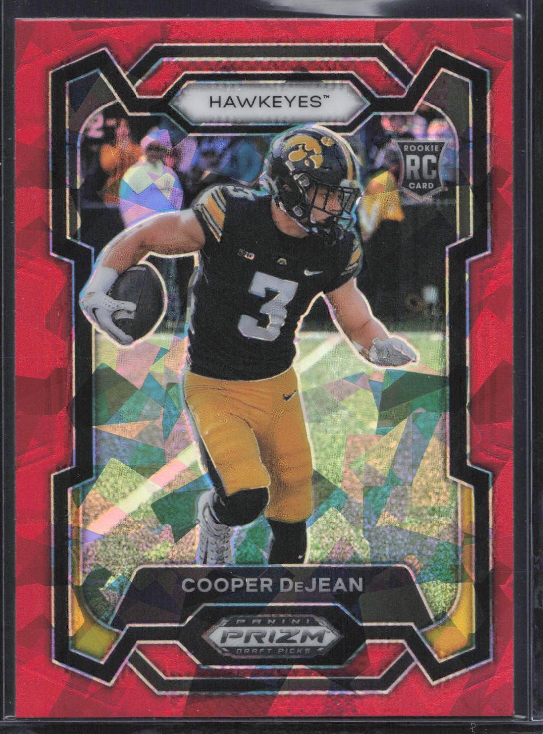 2024 Panini Prizm Draft Picks #113 Cooper Dejean Red Ice Rookie RC