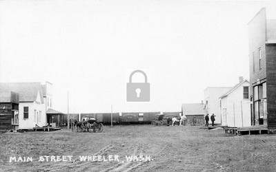 Main Street View Wheeler Washington WA - Reprint