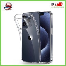 For iPhone 15 14 13 12 11 Pro Max Mini Soft Silicone Clear Cover Shockproof Case