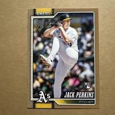 2026 Topps Series 1 Jack Perkins Gold Parallel RC /2026 #206 Athletics