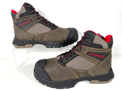 Men's Wolverine Rush UltraSpring Composite Toe Waterproof Boots Sz 11 M