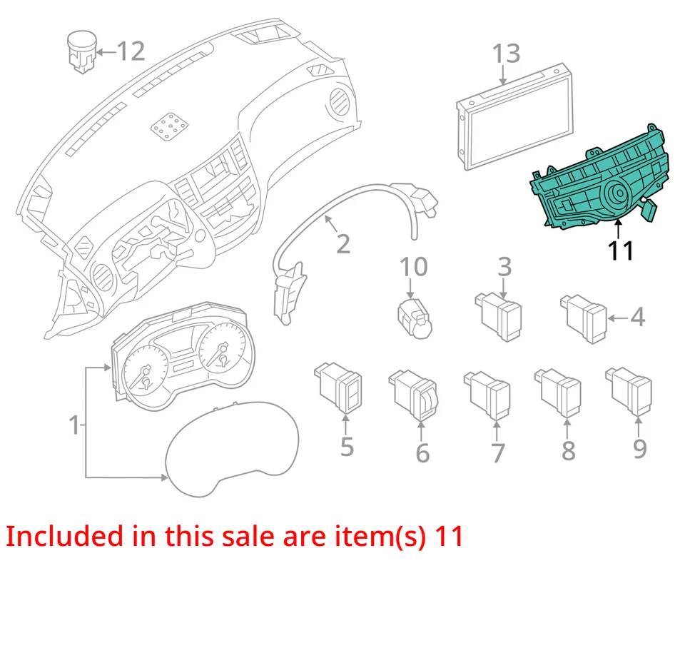Infiniti Qx60 2014-2020 calefacción climatización 283959nj0a DHCGS Foto 3 de 4