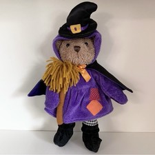 Vintage Witch teddy bear plush Halloween costume Bear