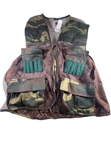 Northwest Territory Camo Hunting Vest XL Mesh Game Bag Pockets Shell - Picture 2 of 4