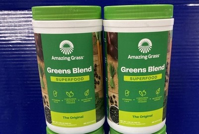 2 x Amazing Grass Greens Blend Superfood The Original Powder 60 Serv EXP 05-26+