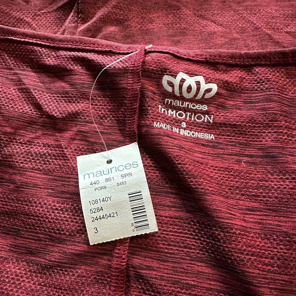 Maurices в движении новый с Ярлыками плюс размер Red Berry активный спортивная майка 3 3 X - Изображение 4 из 4