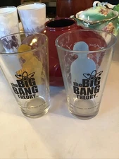 The Big Bang Theory Warner Bros Set Of 2 Pint Glasses Raj Howard