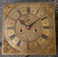 SAM MAMMING WELLINBOROUGH 8 day LONGCASE CLOCK DIAL+movent 12INCH C 1720