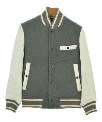 THOM GREY Varsity Jackets GrayxWhite S 2200682837064
