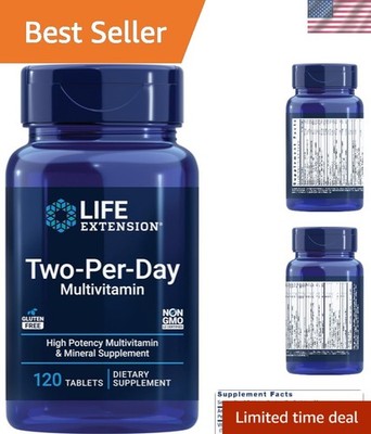 Two-Per-Day Multivitamin - Packed with Over 25 Vitamins, Minerals & Extracts ...
