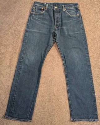 Levi's 501 '93 Straight Fit Button Fly Blue Denim Jeans 79830-0241