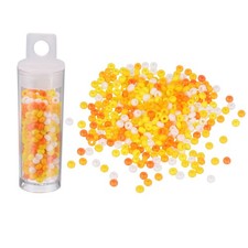 360 Pcs Glass Seed Beads, 3mm Mini Glass Seed Spacer Bead, Colorful Yellow