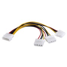 4Pin Power Cable IDE 4pin Disk Power Male to Three 4Pin Female Splitter Y 1 t...