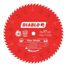DIABLO D1060X Circular Saw Blade,10 in Blade,60 Teeth 52XF76