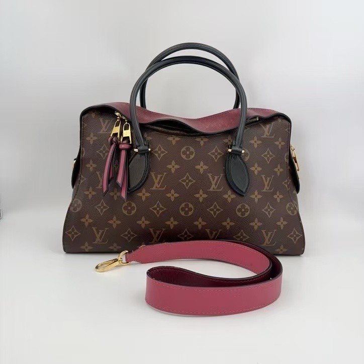 Louis Vuitton Tuileries Medium Monogram Canvas Pink Leather