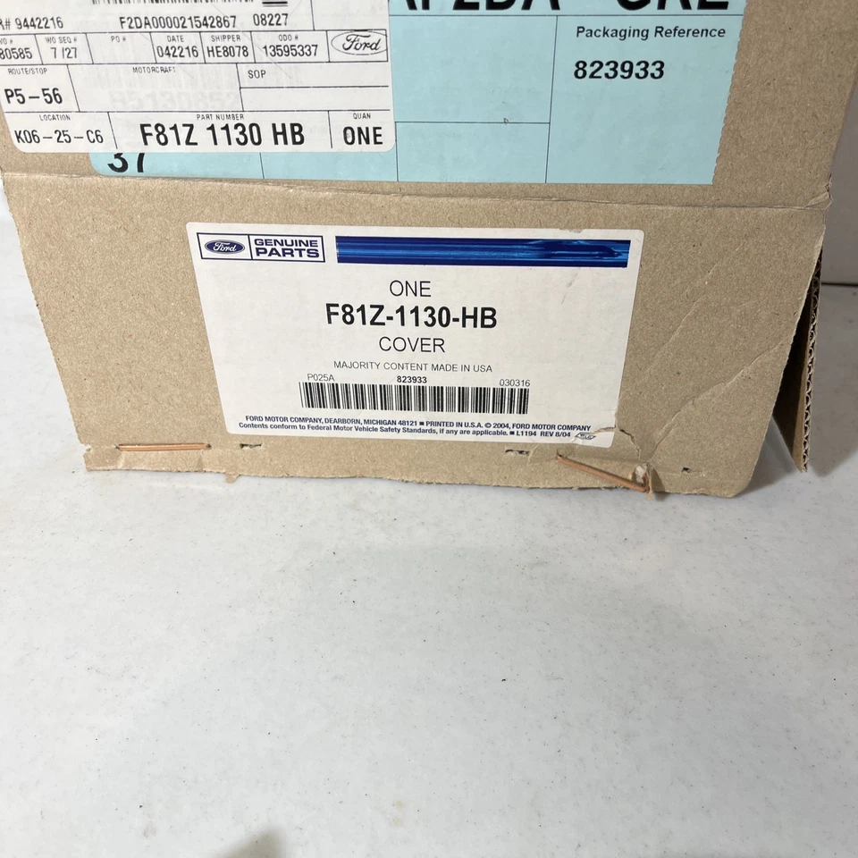 NOVO FABRICANTE DE EQUIPAMENTO ORIGINAL 1999-2004 Ford F-350 Super Duty 4x4 cromado tampa da roda dianteira tampa central - Imagem 2 de 4