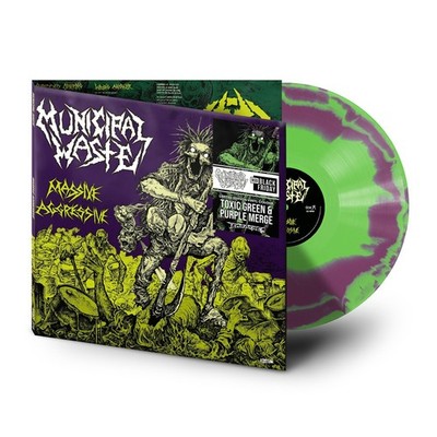 MUNICIPAL WASTE - Massive Aggressive - ltd. green/purple Vinyl LP - NEU