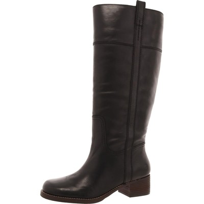 Lucky Brand Womens Hybiscus Black Knee-High Boots 8.5 Wide (C,D,W) BHFO 4046