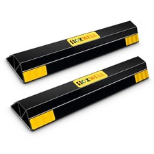 New Updated 18" 2 Packs Heavy Duty Parking Stopper for Garage, Parking Gadge...
