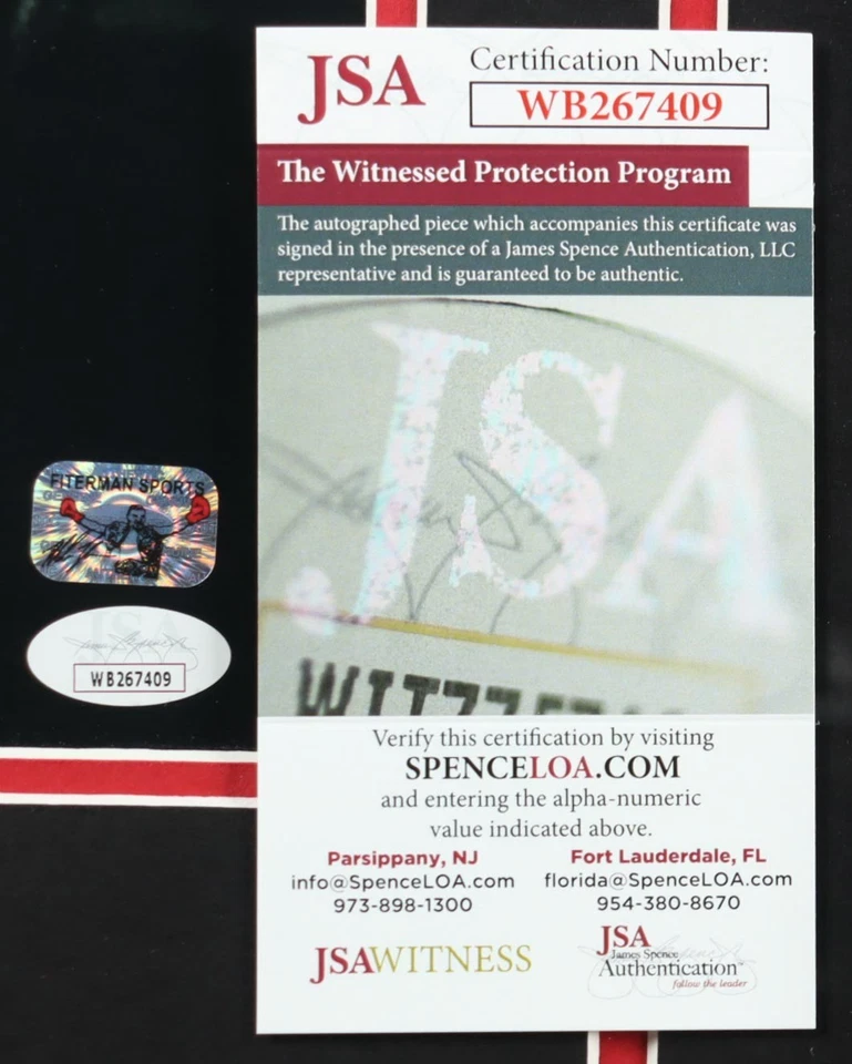 Mike Tyson Autographed Custom Framed Photo Display 18.5x22 Iron Mike Signed - Image 2 of 2