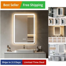 28"x 20" with Stepless Dimmable, Backlight Wall Mirrors with Anti-Fog Bathroo...