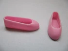 Vintage Barbie SKIPPER DOLL ROUND TOE CLASSIC FLAT SHOES~LIGHT PINK SlipOn
