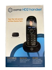 Ooma HD2 Phone Handset Add-On With Charging Base Tested No Batteries
