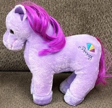 VTG NWT Hasbro Purple 1983 Rainbow Pony Stuffed Animal With Comb