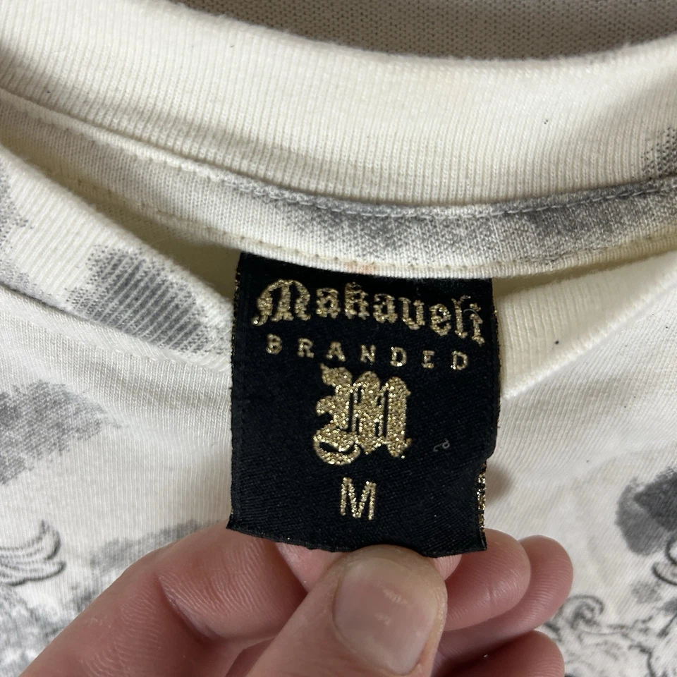 Vintage Y2k Makaveli Graphic Print T-Shirt Men's Medium Short Sleeve Casual Tee - Image 3 of 4