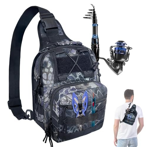 Fishing Backpack Outdoor Fishing Tackle Backpack Storage Bag Small Sling