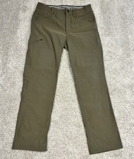 Orvis Men s 32x30 Olive Green Tech Pants Hiking Fishing Water Repellent Stretch