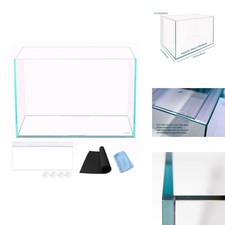 Allcolor Low Iron Glass Ultra Clear Rimless Aquarium Tank 10GaI