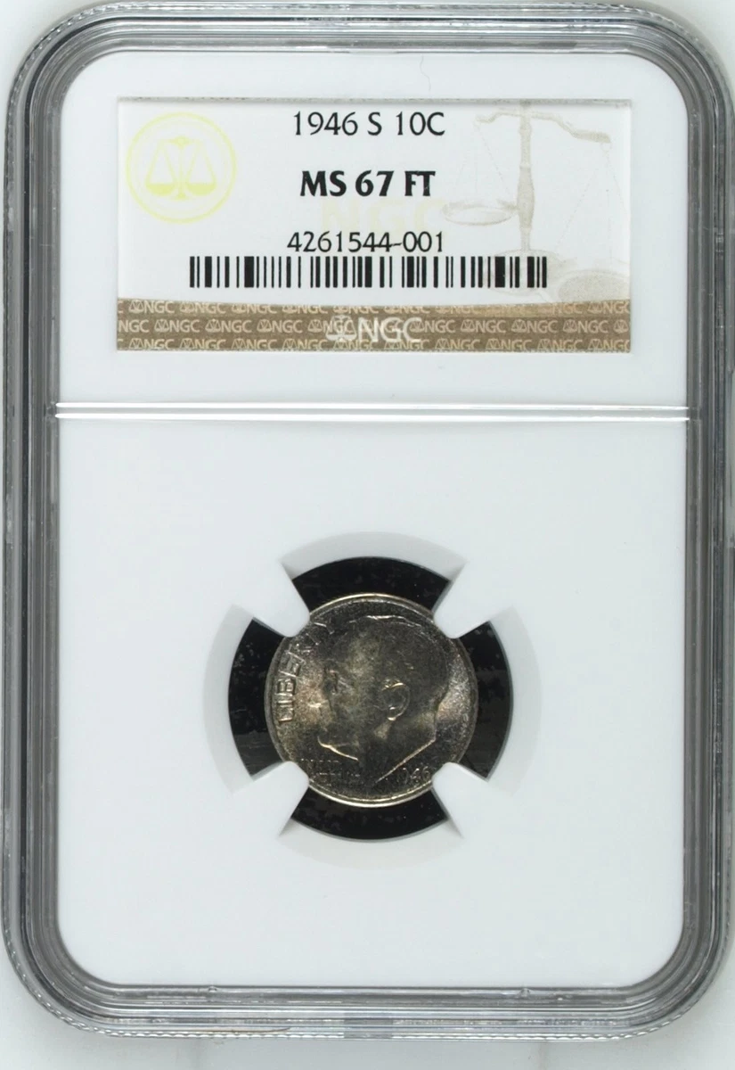 Uncirculated Silver 1946 Year Roosevelt Dimes (1946-Now) for sale