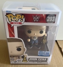 NEW Funko Pop WWE John Cena With Spinner Belt Figure #203 & Box Protector