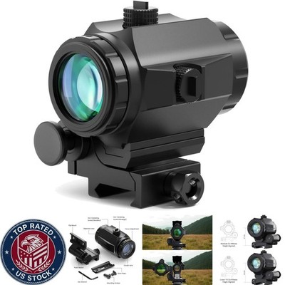 Waterproof 3X Red Dot Magnifier with Elevation & Windage Adjustments for Hunting