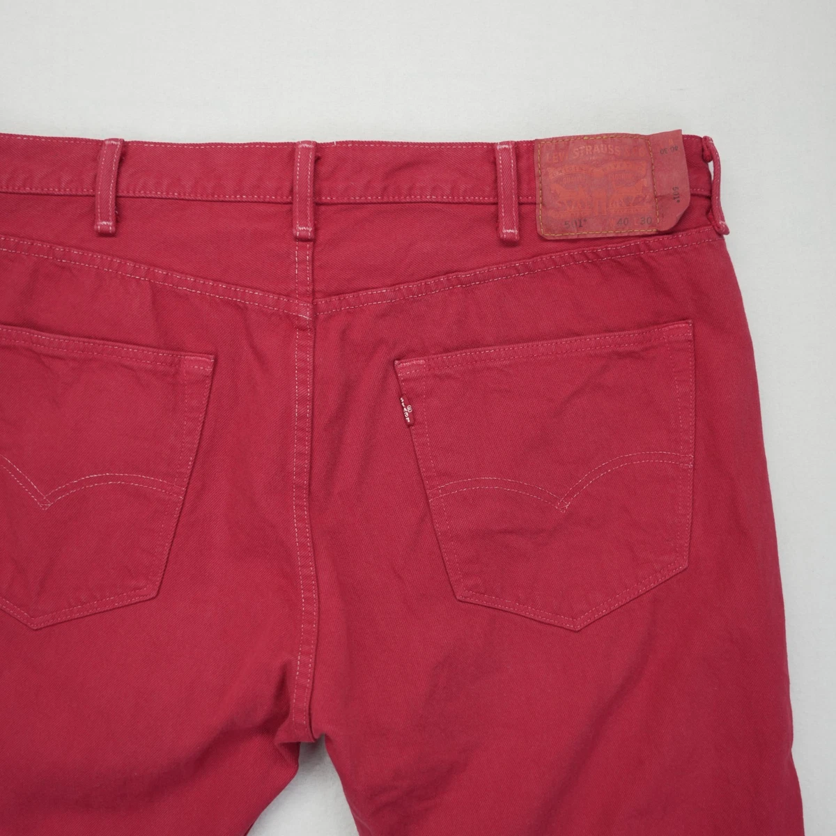 Levi's Button Red Jeans for Men for sale | eBay