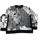 Junji Ito Horror Manga Anime Knit Sweater Graphic Black Size XL