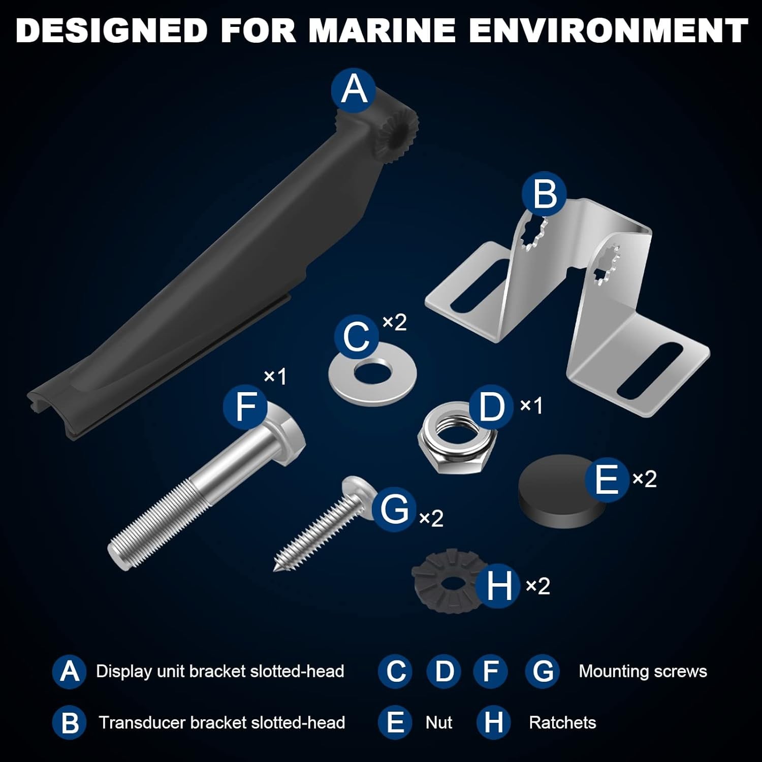 For Lowrance Skimmer Transducer Mount For DSI Unit Transom Bracket 000-10262-001