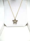 Kay Jewelers 10K Yellow Gold 40 Diamond Star Pendant Necklace in Box 18" [N132] — photo 8