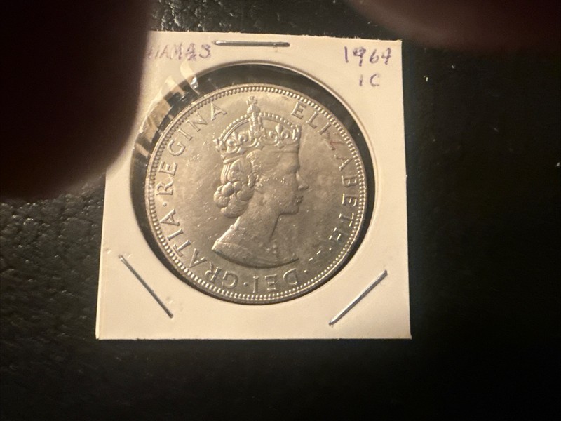 1964 Bermuda 1 Crown Silver Coin KM#14