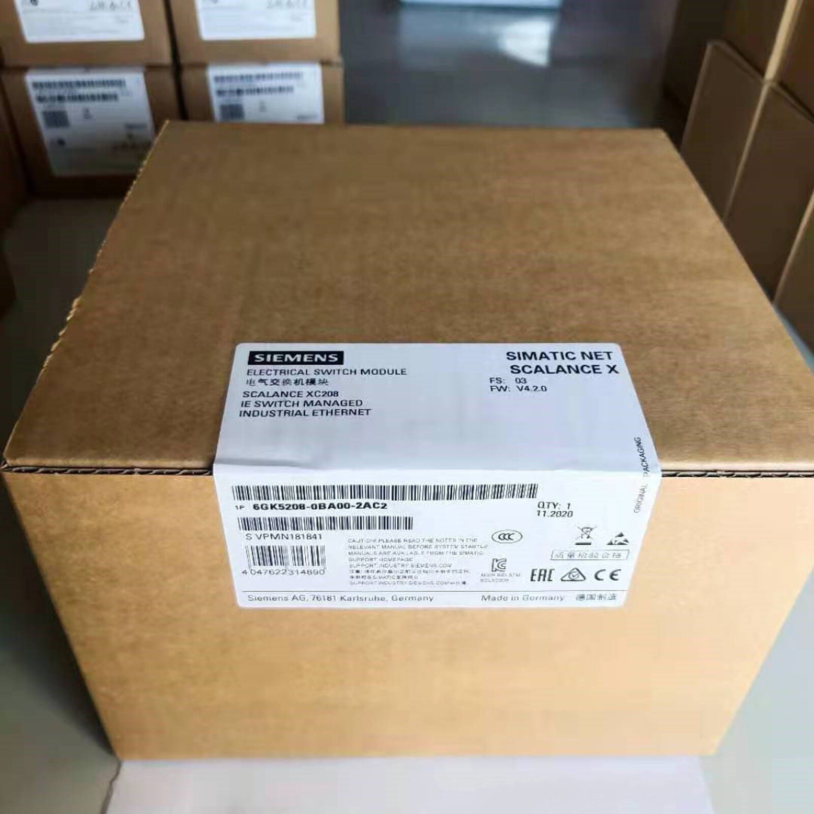 NEW   SCALANCE X208 managed IE switch 6GK5208-0BA00-2AC2 FAST SHIP *vb